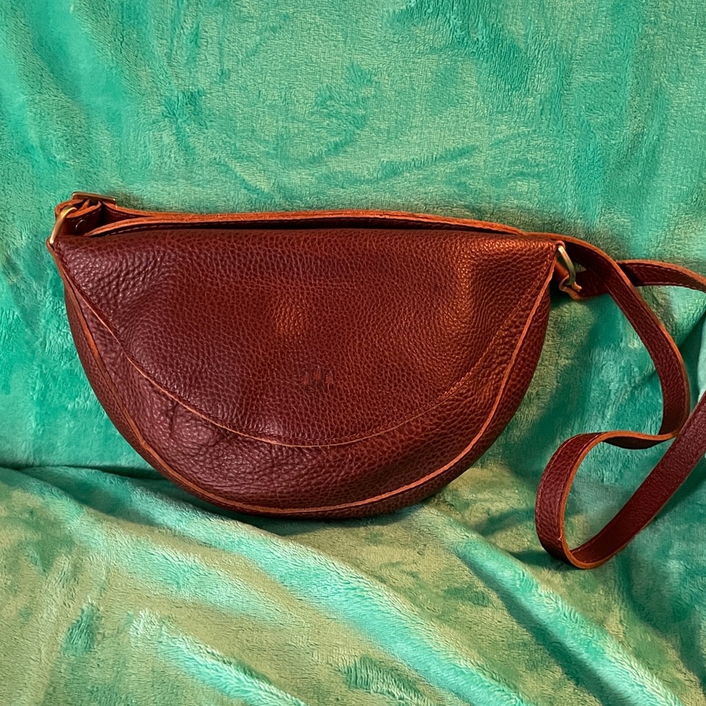 Portland Leather Brown Leather Sling Crossbody Women's Bag